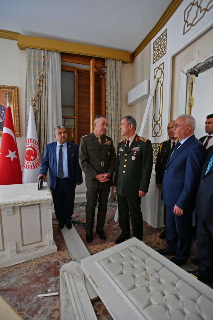 ABD Genelkurmay Başkanı Joseph F. Dunford, Ağustos başındaki Türkiye ziyaretinde Org. Hulusi Akar ile birlikte