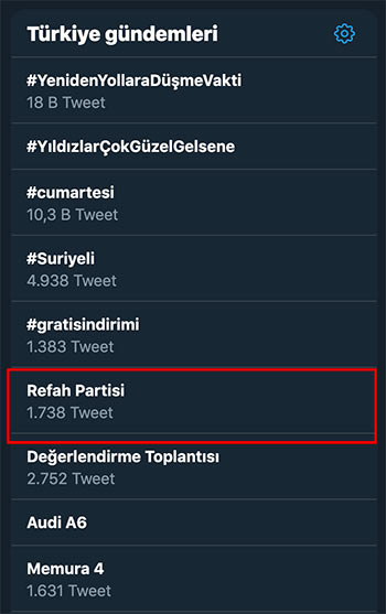 Erdoğanın Refah Partisi Gafı TT listesinde