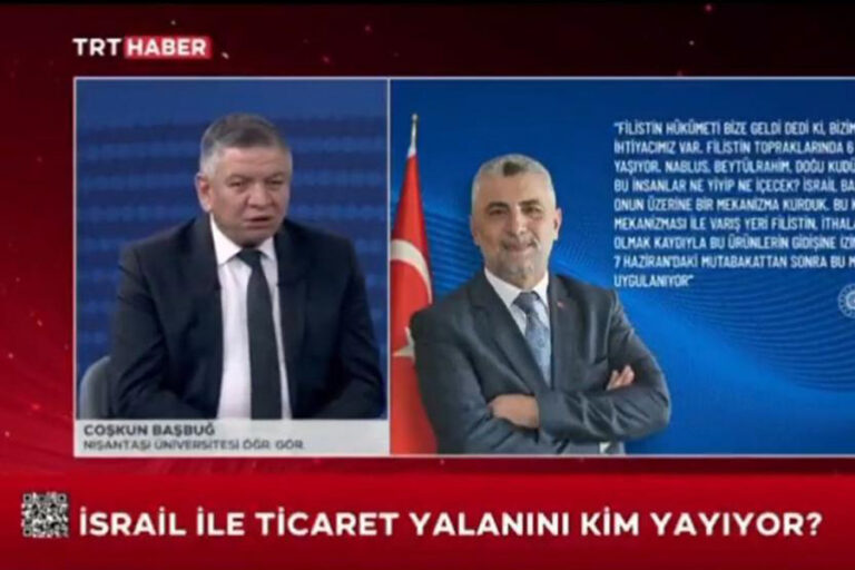 TRT’de, İsrail’le ticareti eleştirenler MOSSAD ajanı ilan edildi