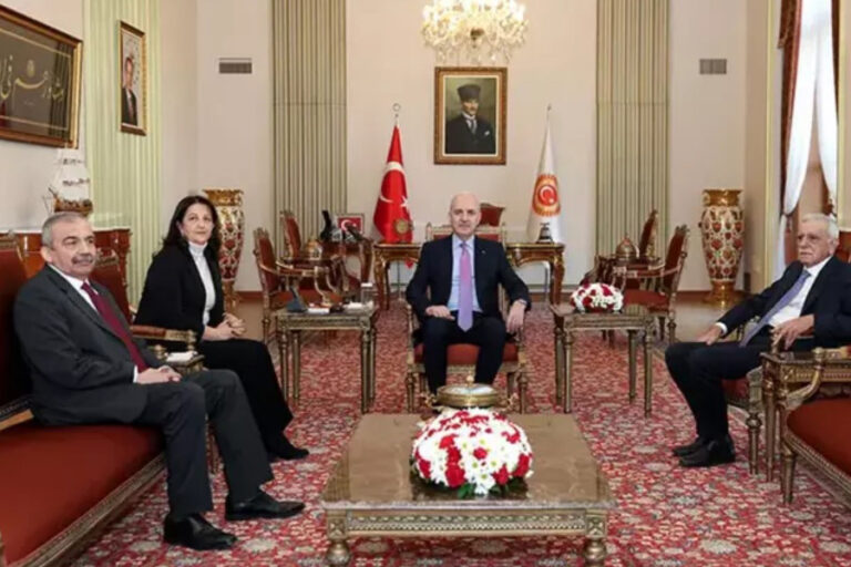 TBMM Başkanı Kurtulmuş, Öcalan ile görüşen DEM Parti heyetini kabul etti